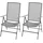 vidaXL Stapelbare Gartenstühle 57,8 x 69,1 x 21,8 cm grau 2 St.