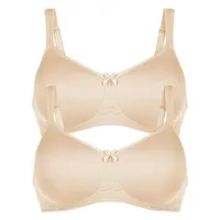 Anita 2er Pack Komfort BH mit Schale Havanna 5811 Gr. 100E in Desert - 100E
