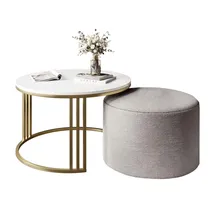 lookway Couchtisch LORI Grau Metall 70 x 49 x 70 cm