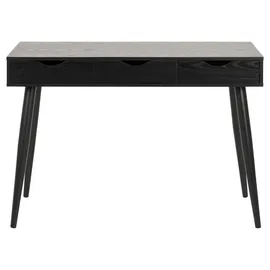 Actona Beistelltisch/Schreibtisch Jupiter 110 cm 3 Schubladen - schwarz - Schwarz