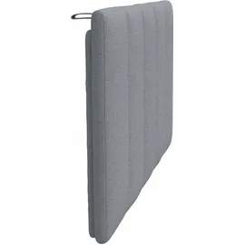 vidaXL Kopfteil-Kissen Hanko Hellgrau 90 cm Stoff