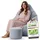 DreamRoots Sitzsack Cord Erwachsener Sitzsäcke Jugendlicher Teenager 80x80x120cm - Sitzsack mit Füllung, Hocker, Lehne und Bezug - Bean Bag Chair - Sitzkissen Boden