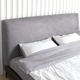 Betten.de Bettkopfteilbezug 120-220CM Grey Wildleder 120cm×70cm