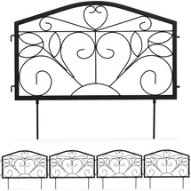 Relaxdays Beetzaun, antik, 4-tlg.