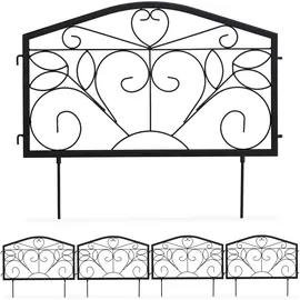 Relaxdays Beetzaun, antik, 4-tlg.