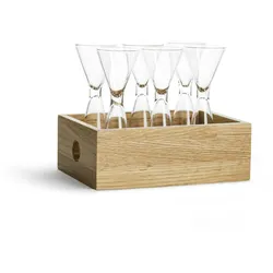 Schnapsglas Set mit Holzbox 7tlg.