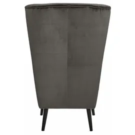 Home Affaire Sessel HOME AFFAIRE "Salla auch in Fellimitat und Feincord, viele Bezugsarten, Ohrensessel", grau (anthrazit), B:78cm H:118cm T:94cm, Samtoptik (100% Polyester), Sessel, Sessel, wahlweise mit oder ohne Hocker; großer Sessel: Maße B/T/H: 78/94/118cm