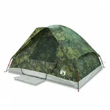 vidaXL Kuppelzelt 4 Personen Camouflage/Grün