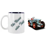 (10.40) TASSE FOTOTASSE BECHER MOTIVTASSE TRAKTOR OLDTIMER EICHER - gern mit Name