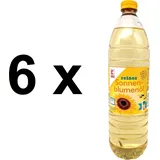 Sonnenblumenöl 6x1 Liter Speiseöl reines Pflanzenöl Frittieröl raffineriertes Öl