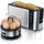 Arendo Langschlitz-Toaster Silber