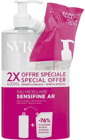 SVR Sensifine AR Mizellenwasser 400ml + Nachfüllpackung 400ml