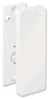 Hewi System 900 Montageplatte 900.50.00360AS für mobile Stützklappgriffe, Edelstahl pulverbeschichtet weiß tiefmatt, Polyamid weiß matt, mit Abdeckung