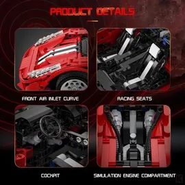 CADA Red Devil Super Sport Car Bausatz 128-tlg. C61049W