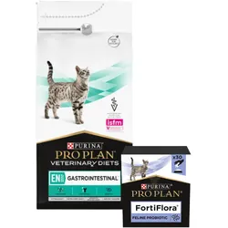 PURINA Veterinary PVD EN Gastrointestinal Cat 5kg + PURINA PVD FortiFlora 30 Beutel