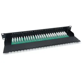 Equip Patchpanel 50x Cat3 19" 1HE ISDN schwarz