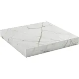 Impuls Küchen Arbeitsplatte 4 cm stark, in vielen Breiten, passend zu allen Serien, von vier Seiten ummantelt weiß 50 cm x 4 cm x 60 cm