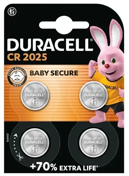 Duracell 81575810 Haushaltsbatterie Wiederaufladbarer Akku CR2025 Nickel-Metallhydrid (NiMH)