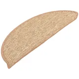 vidaXL Selbstklebende Treppenmatten 15 Stk. 56x17x3 cm Hellbraun