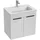 jika Cube Badezimmerschrank mit Waschbecken 65x62,2x43 cm weiß H4536011763001