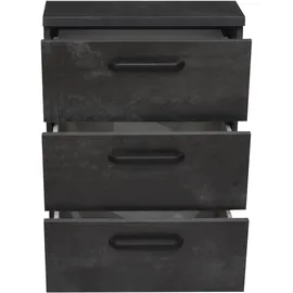 Mäusbacher schwarz (schwarzstahl), B:50cm H:73cm T:35cm, Holzwerkstoff, Schränke, Mehrzweckschrank