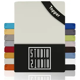 Studio Spannbettlaken Jersey 160 x 200 cm beige