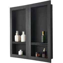 VEVOR Wandnische Duschnische Duschablage Duschregal 2 Stk. 10,2x40,6x81,3cm