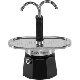 Bialetti Mini Express 2 Tassen Schwarz