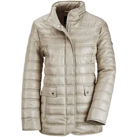 GOLDNER Leichte Steppjacke mit Kapuze, 71cm in beige, | Gr.: 42,