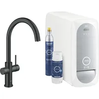 Grohe Starter Kit Blue Home C-Auslauf Einlochmontage, velvet black