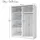 home collective Schwebetürenschrank 150 x 198 x 150,6 cm Weiß