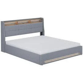 VitaliSpa Christin 180 x 200 cm Grau/Eiche