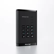 Istorage diskAshur PRO3 HDD 1TB (1 TB), Externe Festplatte, Schwarz