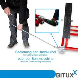 BITUXX Kipphebebühne Mobile Werkstatt Hebebühne Wagenheber Kurzhub PKW Lift bis 2000 kg 2T Rot MS-19230
