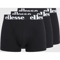 Ellesse Mens Hali 3Pk Boxers Unterhosen, Black, 3XL