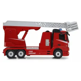 Jamara RC-Nutzfahrzeug Feuerwehr Drehleiter Mercedes-Benz Antos 1:24 2CH RTR rot (405212)