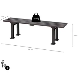 Proregal Kuba 42 x 150 x 37 cm Braun
