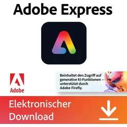 Adobe Express Premium - 1 Jahr - Key inkl. 250 Generative Credits