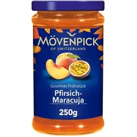 Mövenpick Gourmet-Frühstück Pfirsich-Maracuja, Premium Fruchtaufstrich, 250 G