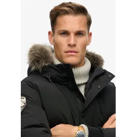 Superdry Everest Faux Fur Bomberjacke schwarz L