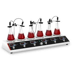 Steinberg Systems Magnetrührer mit Heizplatte 6-fach