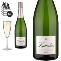 6er Karton Crémant de Bordeaux Blanc Brut von Château Lauduc - Crémant