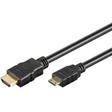 goobay High Speed HDMI-Kabel mit Ethernet HDMI A-Stecker - HDMI C-Stecker (Mini) 1,0 m