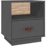 vidaXL Nachtschrank 2 Stk. 40 x 34 x 45 cm Grau