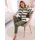 Feel Good Hausanzug FEEL GOOD, Damen, Gr. 52/54, grün (khaki, ecru, bedruckt), 60% Baumwolle, 40% Polyester, Homewear-Sets Hausanzug