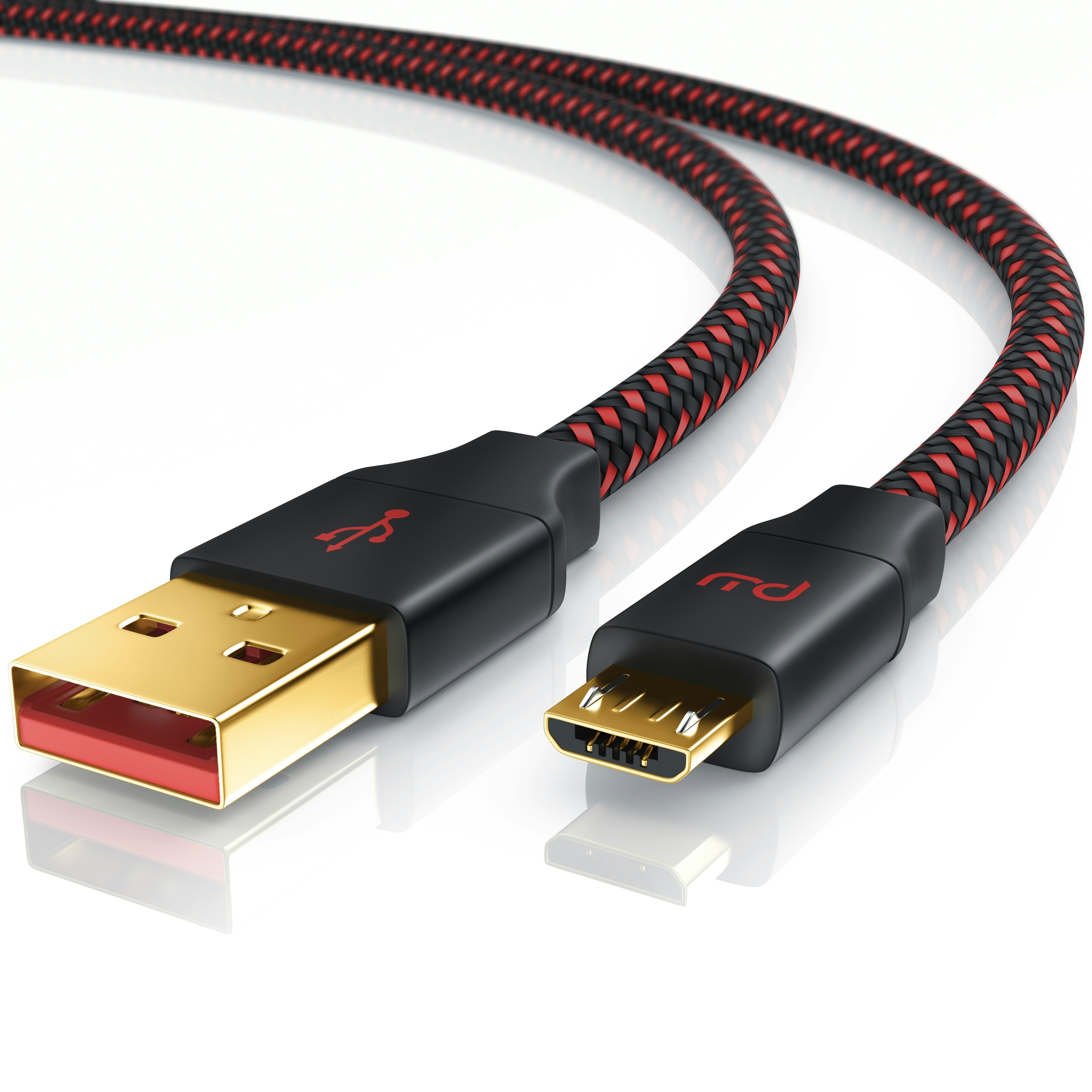 Primewire Micro-USB 2.0 zu USB Typ A Kabel, UltimateCharge MicroUSB 2.0 Schnellladekabel mit Datenübertragung - 1m