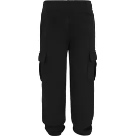 URBAN CLASSICS Boys Light Terry Wide Cargo Sweatpants", Black, 158/164, - schwarz,