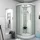 AcquaVapore D10-10M0 Fertigdusche 90 x 90 cm rechts Weiß Sicherheitsglas ESG