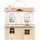 Décopatch Puppenhaus aus Pappmaché 25x24x27cm - Kartonbraun