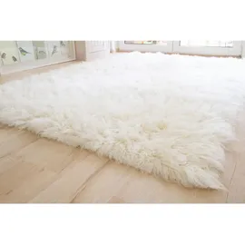 Steffensmeier Flokati 1500 Wollteppich 140 x 200 cm Beige